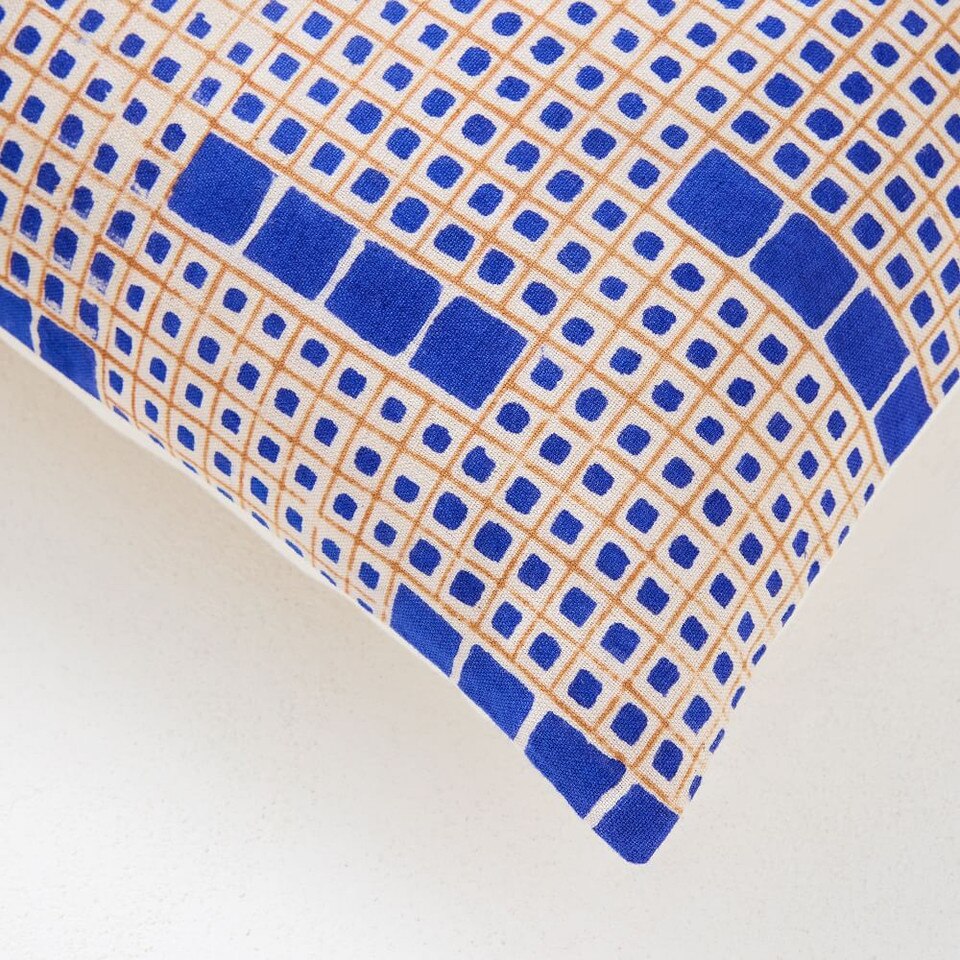 Fade Grid Cushion Cover West Elm UK